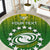 Custom Cook Islands Rugby Round Carpet Pacific 2023 Go The Kukis LT14 Green - Polynesian Pride