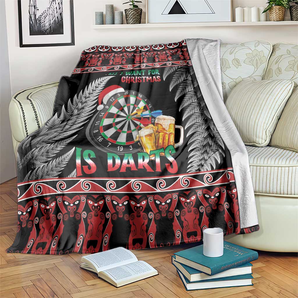 All I Want For Christmas Is Darts New Zealand Blanket