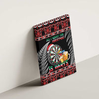 All I Want For Christmas Is Darts New Zealand Canvas Wall Art