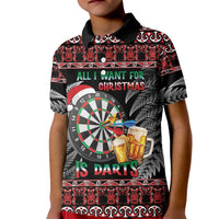 All I Want For Christmas Is Darts New Zealand Kid Polo Shirt