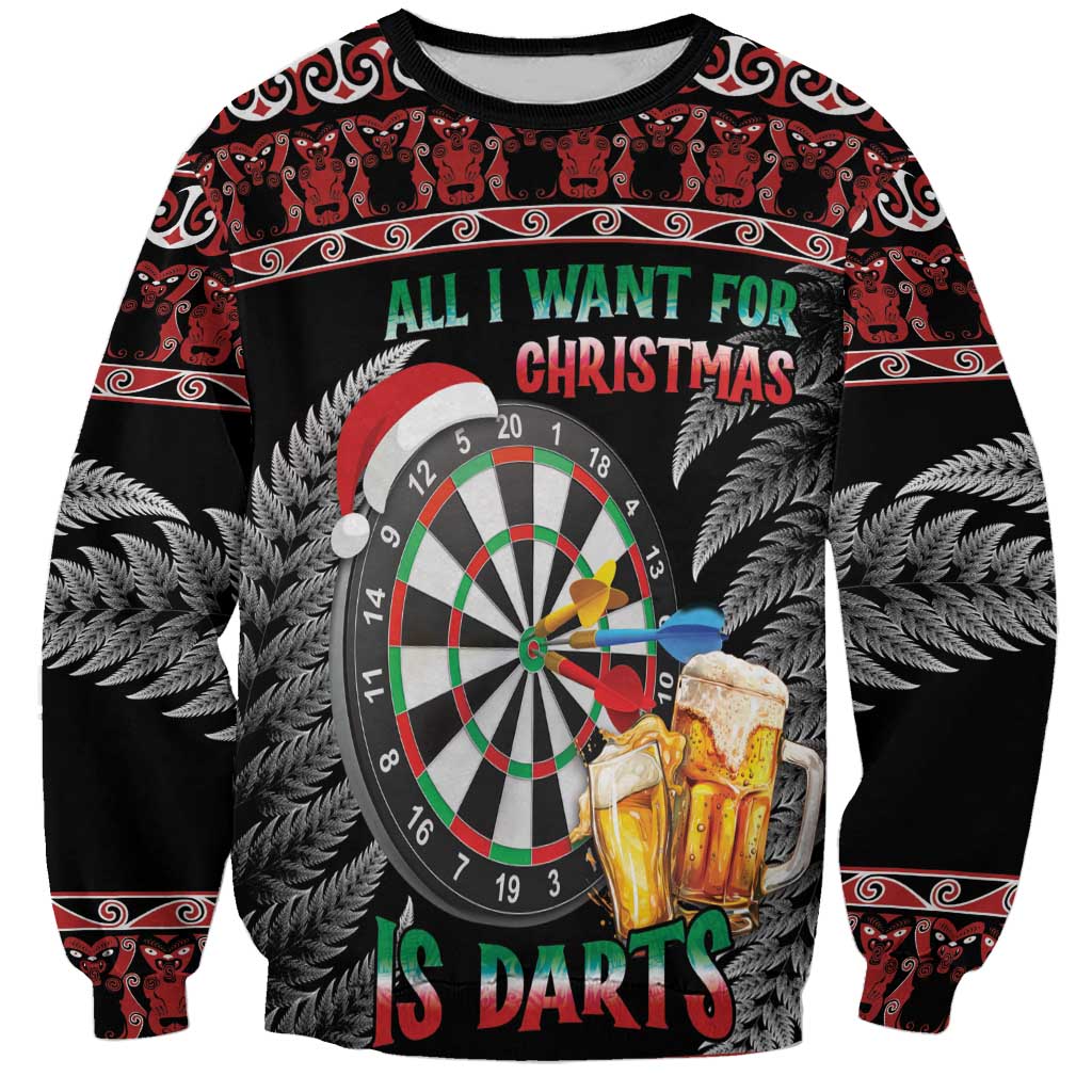 All I Want For Christmas Is Darts New Zealand Sweatshirt