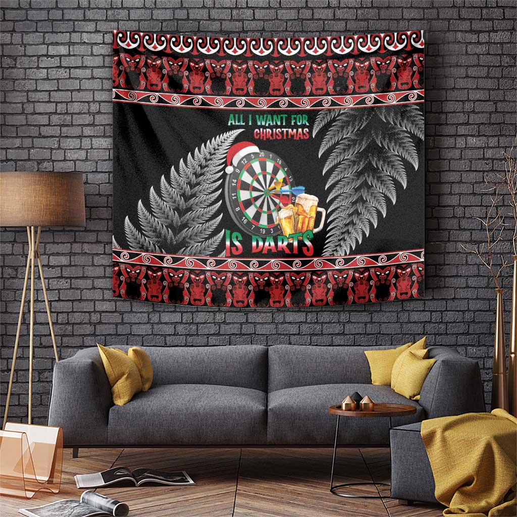 All I Want For Christmas Is Darts New Zealand Tapestry