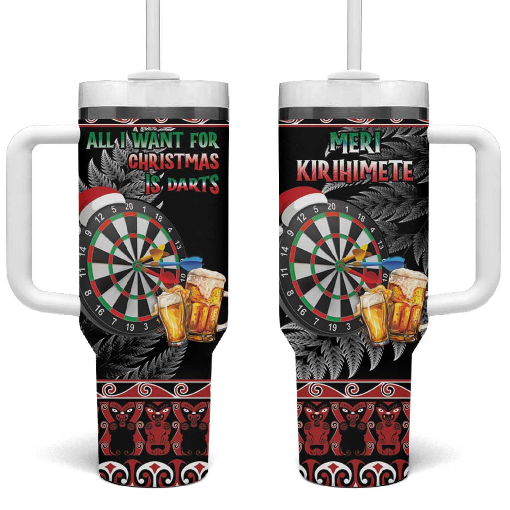 All I Want For Christmas Is Darts New Zealand Tumbler With Handle