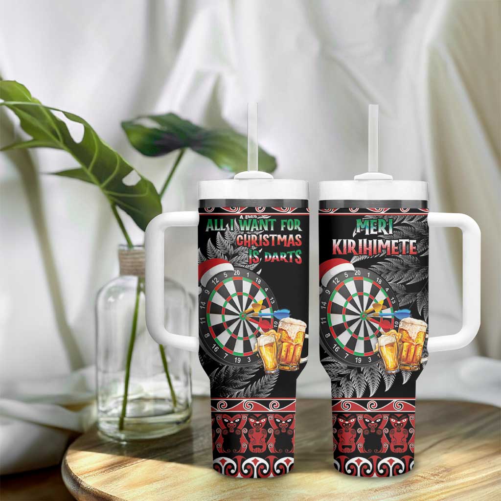 All I Want For Christmas Is Darts New Zealand Tumbler With Handle