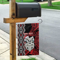 Personalised New Zealand Christmas Garden Flag Meri Kirihimete Maori Wheku - Taniko Art