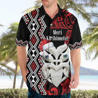Personalised New Zealand Christmas Hawaiian Shirt Meri Kirihimete Maori Wheku - Taniko Art
