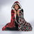 Personalised New Zealand Christmas Hooded Blanket Meri Kirihimete Maori Wheku - Taniko Art