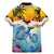 Aloha Hawaii Dolphins Family Matching Mermaid Dress and Hawaiian Shirt Heart Of The Ocean Tropical Summer Vibes LT14 - Polynesian Pride