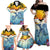 Aloha Hawaii Dolphins Family Matching Off Shoulder Maxi Dress and Hawaiian Shirt Heart Of The Ocean Tropical Summer Vibes LT14 - Polynesian Pride