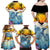 Aloha Hawaii Dolphins Family Matching Off Shoulder Maxi Dress and Hawaiian Shirt Heart Of The Ocean Tropical Summer Vibes LT14 - Polynesian Pride