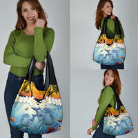 Aloha Hawaii Dolphins Grocery Bag Heart Of The Ocean Tropical Summer Vibes LT14 - Polynesian Pride