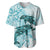 Polynesia Dolphins Baseball Jersey Valentine Day Floral Polynesian - Vintage Dark Cyan LT14 Dark Cyan - Polynesian Pride