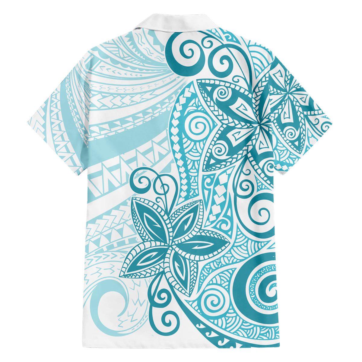 Polynesia Dolphins Family Matching Short Sleeve Bodycon Dress and Hawaiian Shirt Valentine Day Floral Polynesian - Vintage Dark Cyan LT14 - Polynesian Pride