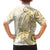 Polynesia Dolphins Family Matching Short Sleeve Bodycon Dress and Hawaiian Shirt Valentine Day Floral Polynesian - Vintage Brown LT14 - Polynesian Pride