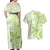 Polynesia Dolphins Couples Matching Off Shoulder Maxi Dress and Hawaiian Shirt Valentine Day Floral Polynesian - Vintage Lime Green LT14 - Polynesian Pride