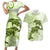 Polynesia Dolphins Couples Matching Short Sleeve Bodycon Dress and Hawaiian Shirt Valentine Day Floral Polynesian - Vintage Lime Green LT14 Lime Green - Polynesian Pride