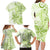 Polynesia Dolphins Family Matching Long Sleeve Bodycon Dress and Hawaiian Shirt Valentine Day Floral Polynesian - Vintage Lime Green LT14 - Polynesian Pride