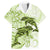 Polynesia Dolphins Family Matching Mermaid Dress and Hawaiian Shirt Valentine Day Floral Polynesian - Vintage Lime Green LT14 Dad's Shirt - Short Sleeve Lime Green - Polynesian Pride