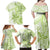 Polynesia Dolphins Family Matching Off Shoulder Maxi Dress and Hawaiian Shirt Valentine Day Floral Polynesian - Vintage Lime Green LT14 - Polynesian Pride