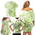 Polynesia Dolphins Family Matching Off Shoulder Short Dress and Hawaiian Shirt Valentine Day Floral Polynesian - Vintage Lime Green LT14 - Polynesian Pride