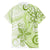 Polynesia Dolphins Family Matching Off Shoulder Short Dress and Hawaiian Shirt Valentine Day Floral Polynesian - Vintage Lime Green LT14 - Polynesian Pride