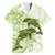 Polynesia Dolphins Family Matching Short Sleeve Bodycon Dress and Hawaiian Shirt Valentine Day Floral Polynesian - Vintage Lime Green LT14 Dad's Shirt - Short Sleeve Lime Green - Polynesian Pride