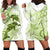 Polynesia Dolphins Hoodie Dress Valentine Day Floral Polynesian - Vintage Lime Green LT14 - Polynesian Pride