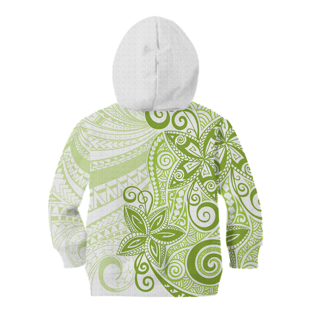 Polynesia Dolphins Kid Hoodie Valentine Day Floral Polynesian - Vintage Lime Green LT14 - Polynesian Pride