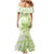 Polynesia Dolphins Mermaid Dress Valentine Day Floral Polynesian - Vintage Lime Green LT14 - Polynesian Pride