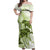 Polynesia Dolphins Off Shoulder Maxi Dress Valentine Day Floral Polynesian - Vintage Lime Green LT14 Women Lime Green - Polynesian Pride