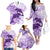 Polynesia Dolphins Family Matching Off Shoulder Long Sleeve Dress and Hawaiian Shirt Valentine Day Floral Polynesian - Vintage Purple LT14 - Polynesian Pride