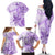 Polynesia Dolphins Family Matching Off Shoulder Long Sleeve Dress and Hawaiian Shirt Valentine Day Floral Polynesian - Vintage Purple LT14 - Polynesian Pride