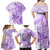 Polynesia Dolphins Family Matching Off Shoulder Maxi Dress and Hawaiian Shirt Valentine Day Floral Polynesian - Vintage Purple LT14 - Polynesian Pride