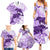 Polynesia Dolphins Family Matching Summer Maxi Dress and Hawaiian Shirt Valentine Day Floral Polynesian - Vintage Purple LT14 - Polynesian Pride