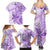 Polynesia Dolphins Family Matching Summer Maxi Dress and Hawaiian Shirt Valentine Day Floral Polynesian - Vintage Purple LT14 - Polynesian Pride