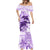 Polynesia Dolphins Mermaid Dress Valentine Day Floral Polynesian - Vintage Purple LT14 - Polynesian Pride