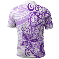 Polynesia Dolphins Polo Shirt Valentine Day Floral Polynesian - Vintage Purple LT14 - Polynesian Pride