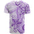 Polynesia Dolphins T Shirt Valentine Day Floral Polynesian - Vintage Purple LT14 - Polynesian Pride