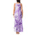 Polynesia Dolphins Tank Maxi Dress Valentine Day Floral Polynesian - Vintage Purple LT14 - Polynesian Pride