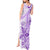 Polynesia Dolphins Tank Maxi Dress Valentine Day Floral Polynesian - Vintage Purple LT14 - Polynesian Pride