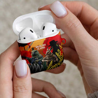 New Zealand and Australia ANZAC Day AirPods Case Sliver Fern Kakapo With Golden Wattle Kangaroo - Polynesian Pride