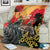 New Zealand and Australia ANZAC Day Blanket Sliver Fern Kakapo With Golden Wattle Kangaroo