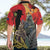 New Zealand and Australia ANZAC Day Hawaiian Shirt Sliver Fern Kakapo With Golden Wattle Kangaroo