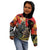 New Zealand and Australia ANZAC Day Kid Hoodie Sliver Fern Kakapo With Golden Wattle Kangaroo