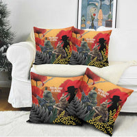 New Zealand and Australia ANZAC Day Pillow Cover Sliver Fern Kakapo With Golden Wattle Kangaroo - Polynesian Pride