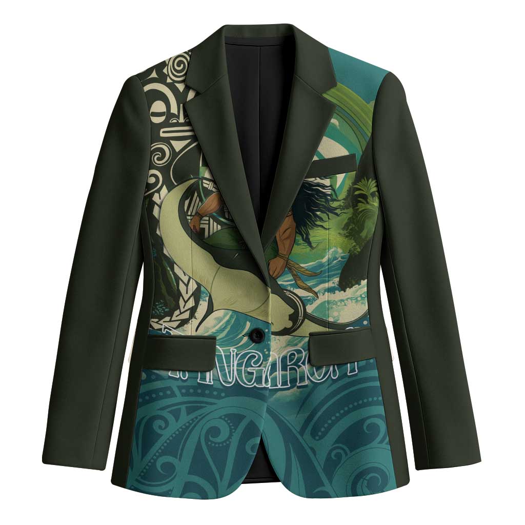 Aotearoa Tangaroa Atua Blazer New Zealand God Of The Ocean - Polynesian Pride