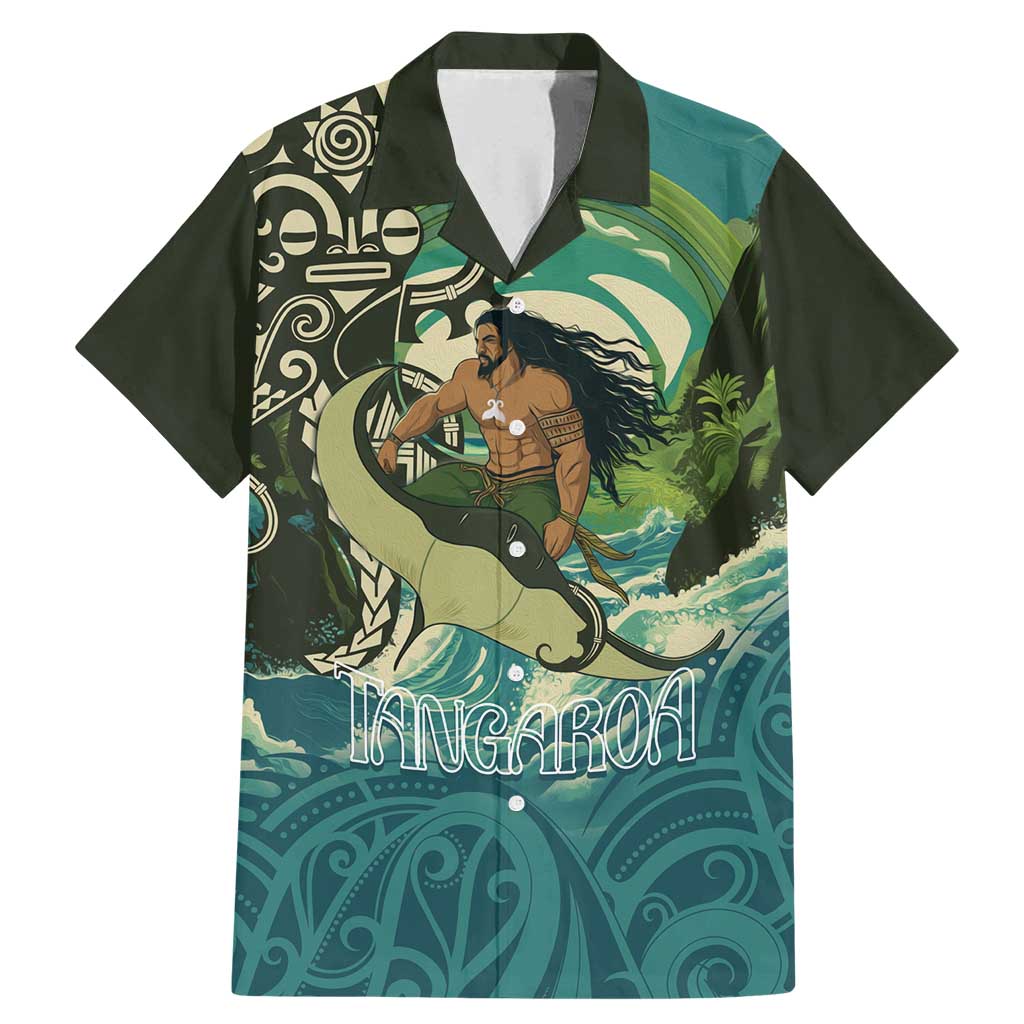 Aotearoa Tangaroa Atua Family Matching Mermaid Dress and Hawaiian Shirt New Zealand God Of The Ocean