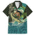 Aotearoa Tangaroa Atua Family Matching Off Shoulder Maxi Dress and Hawaiian Shirt New Zealand God Of The Ocean