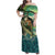 Aotearoa Tangaroa Atua Family Matching Off Shoulder Maxi Dress and Hawaiian Shirt New Zealand God Of The Ocean