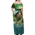 Aotearoa Tangaroa Atua Family Matching Off Shoulder Maxi Dress and Hawaiian Shirt New Zealand God Of The Ocean